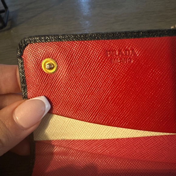 Prada Saffiano Leather Wallet on chain - Picture 9 of 9